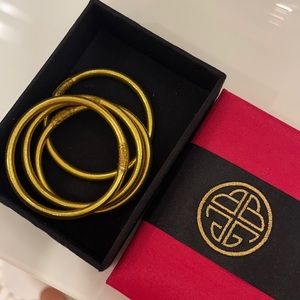 Gold meditation bracelets